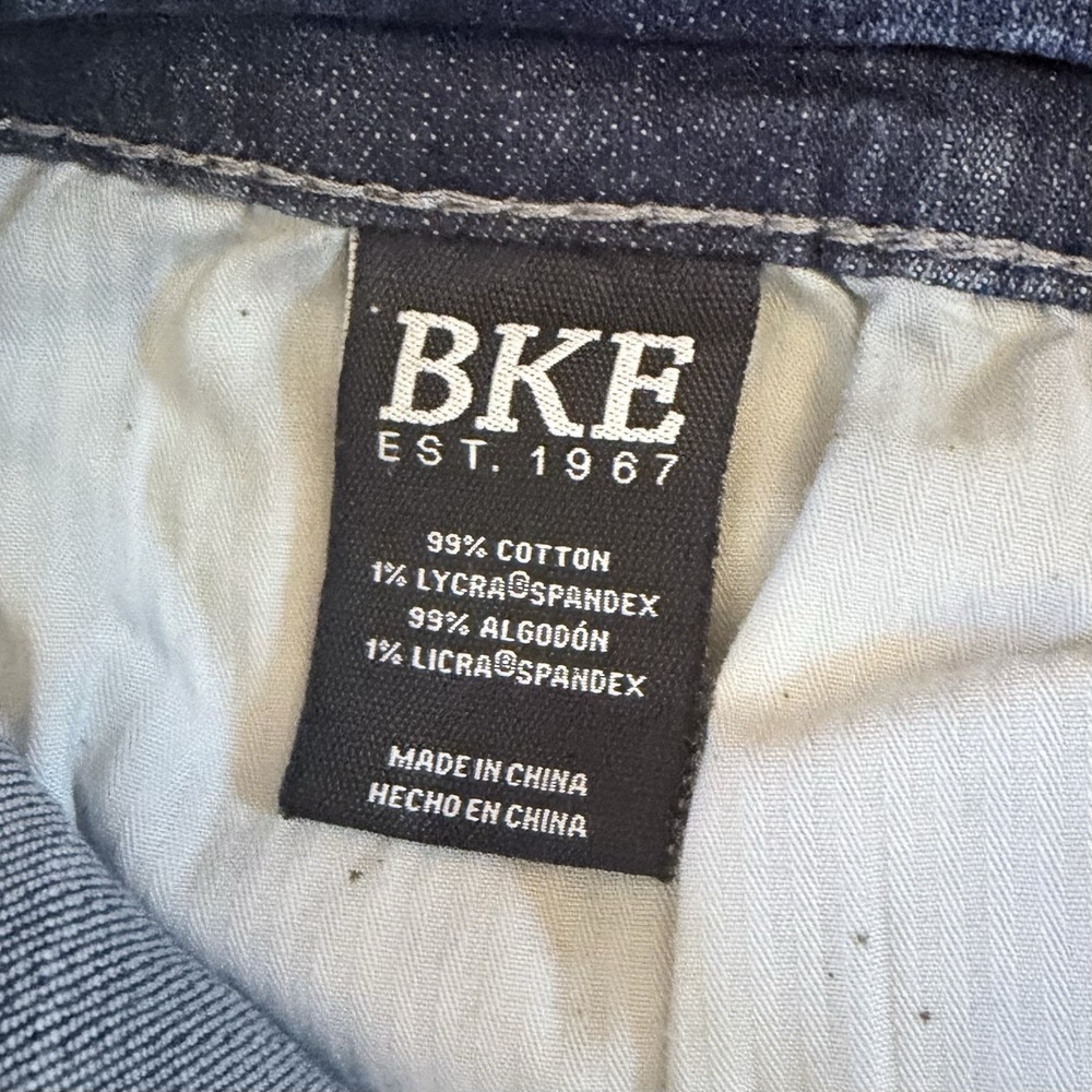 BKE Alec Jeans Mens 28x32 Blue Slim Straight Medium Wash Denim - Picture 5 of 12